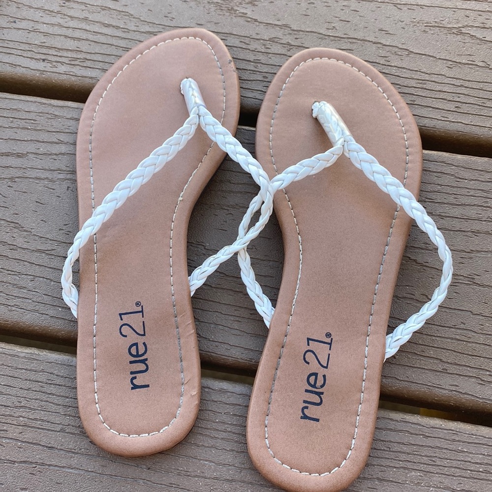 White sandals
